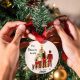 Custom family christmas ornament