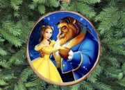 Beauty and the beast christmas ornament